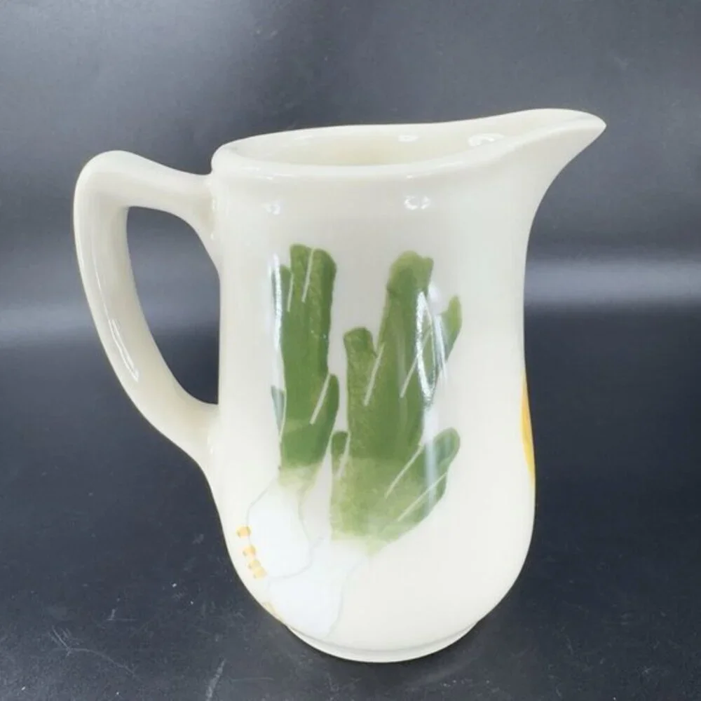 Hartstone‎ Ramekin Farmers Market Vegetables Small Pitcher Creamer 1990s Pottery